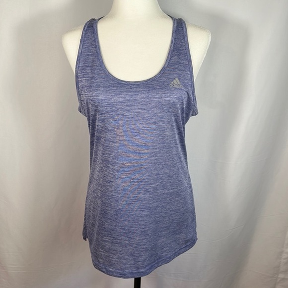 Adidas Heathered Purple Tank Top - Picture 1 of 7